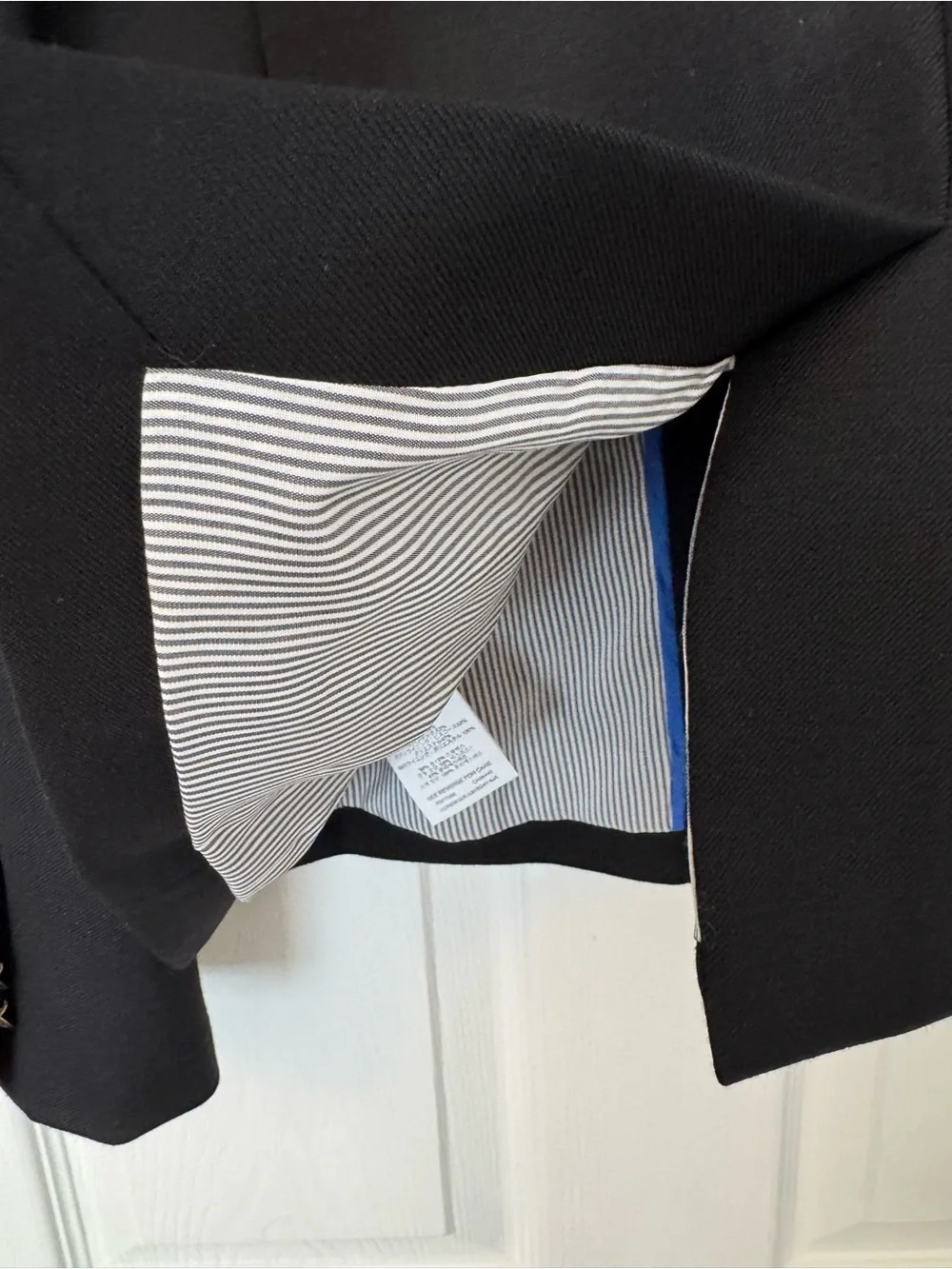J. Crew Black “schoolboy” Wool Blazer with Gold Buttons